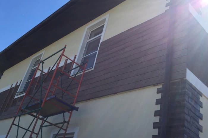 Фасад из дпк КОМПОЗИТДОСКА фото