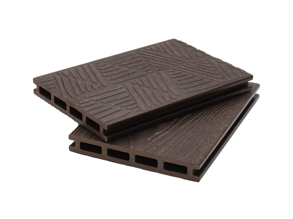 Террасная доска 20х140мм (3D елочки) шоколад Композит Доска
