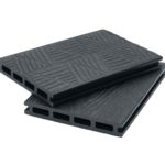 Террасная доска 20х140мм (3D елочки) графит Композит Доска